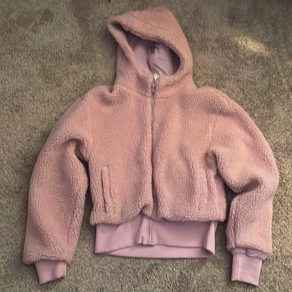 Pink wool fabletics hoodie